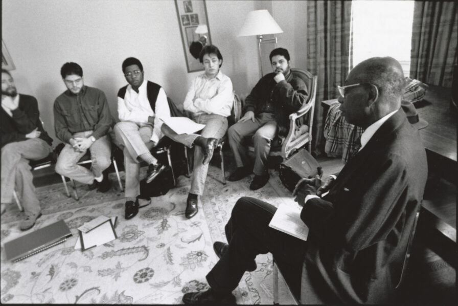 George Walker leading a composition masterclass